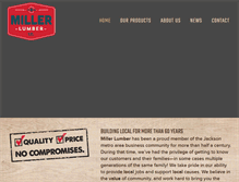 Tablet Screenshot of millerlumbersales.com